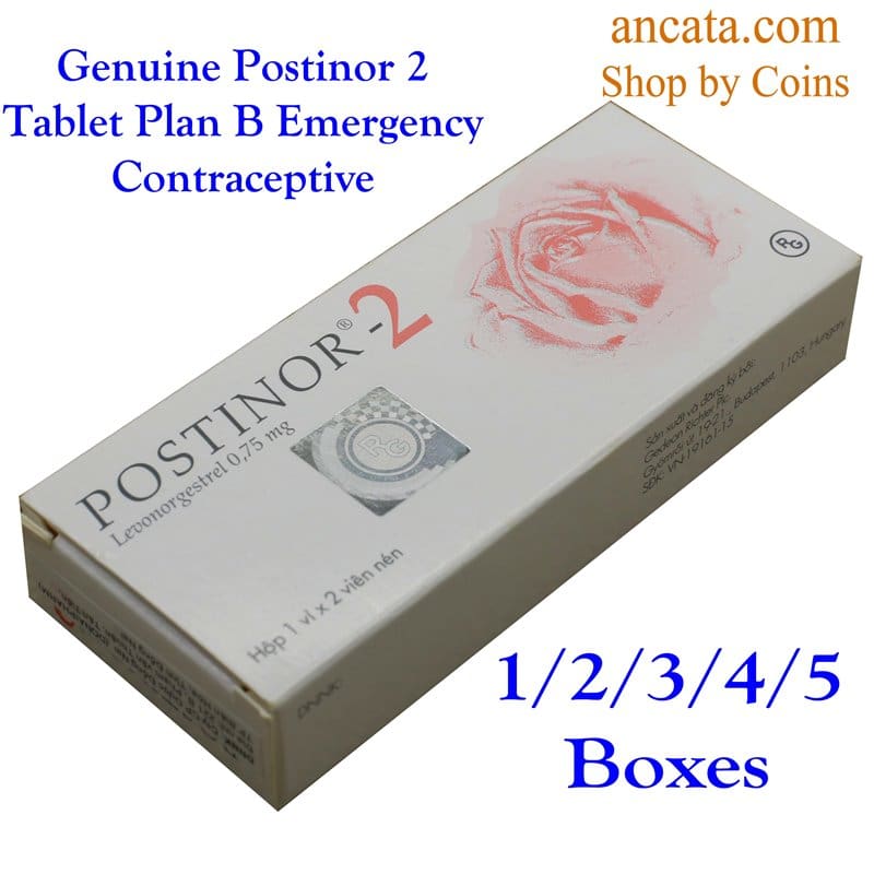 Genuine-Postinor-2-Tablet-Plan-B-Emergency-Contraceptive-Levonorgestel-ancata-free-ship