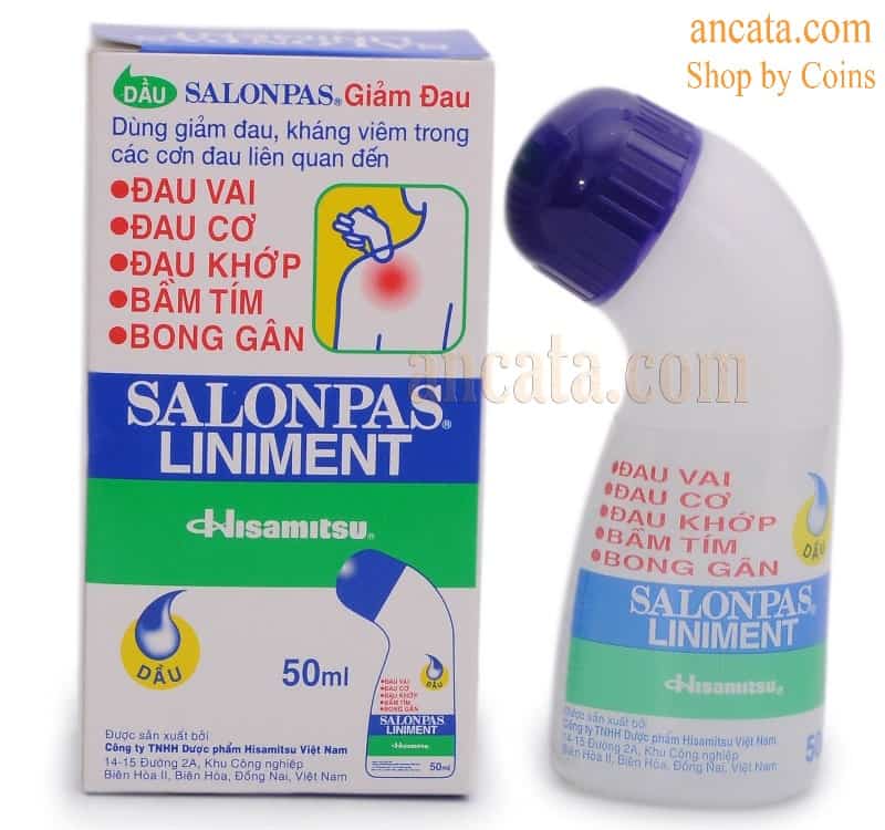 SALONPAS-Liniment-Muscle-Pain-Relief-Roll-On-Bottle-Liquid-50ml-ancata-free-ship